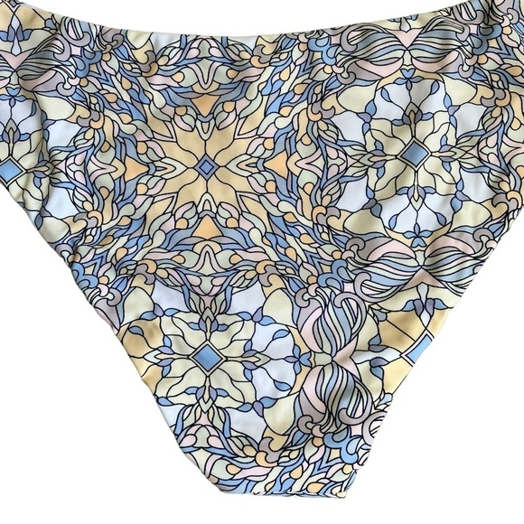 NWT J. Crew Active Curved Waist Cheeky Bikini Bottom Kaleidoscope Print Sz 2X - Picture 9 of 15
